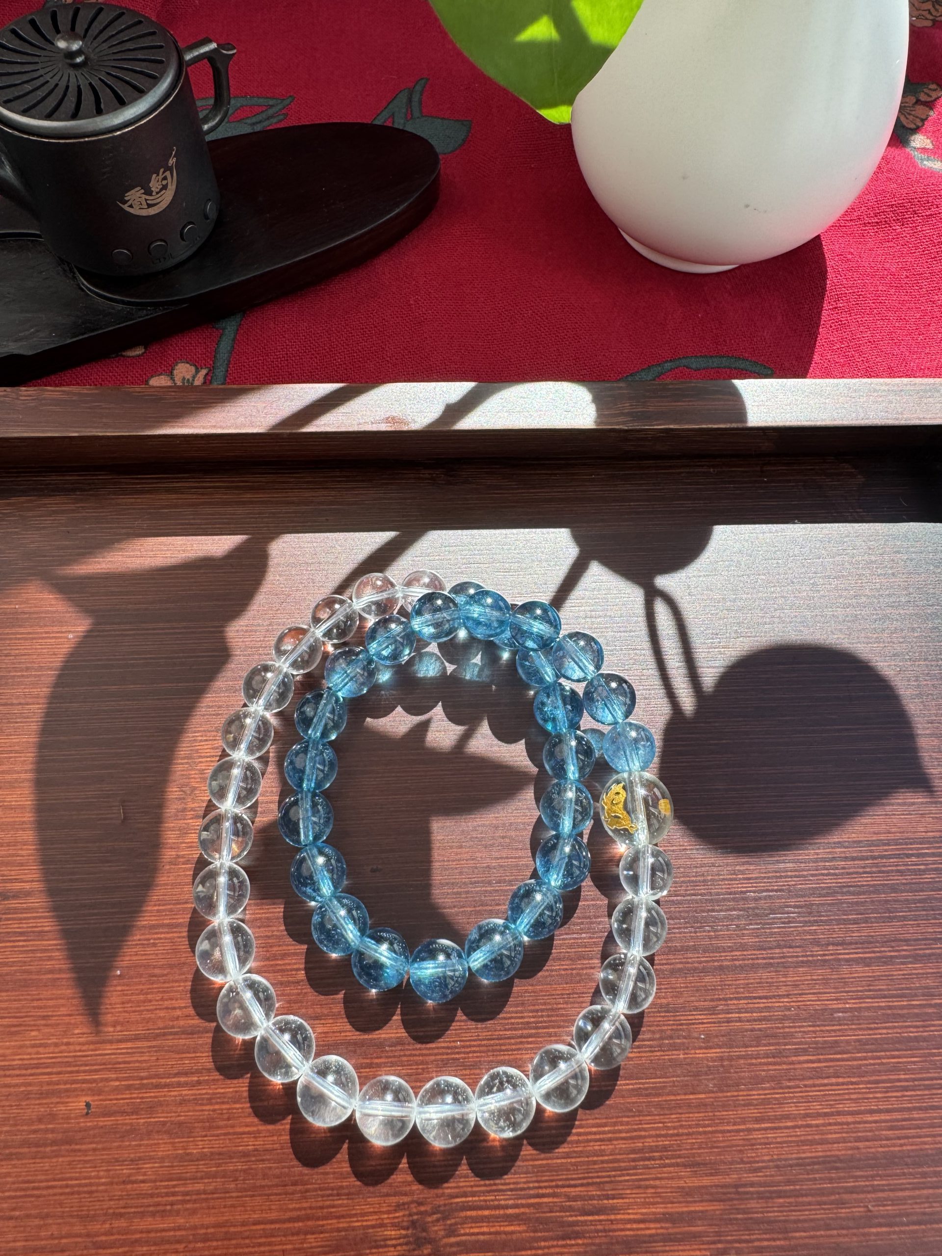 Dual Rings: Gold-Water · Celestial River Flow An energy bracelet exclusively for those aligned with the Water element. - Image 14