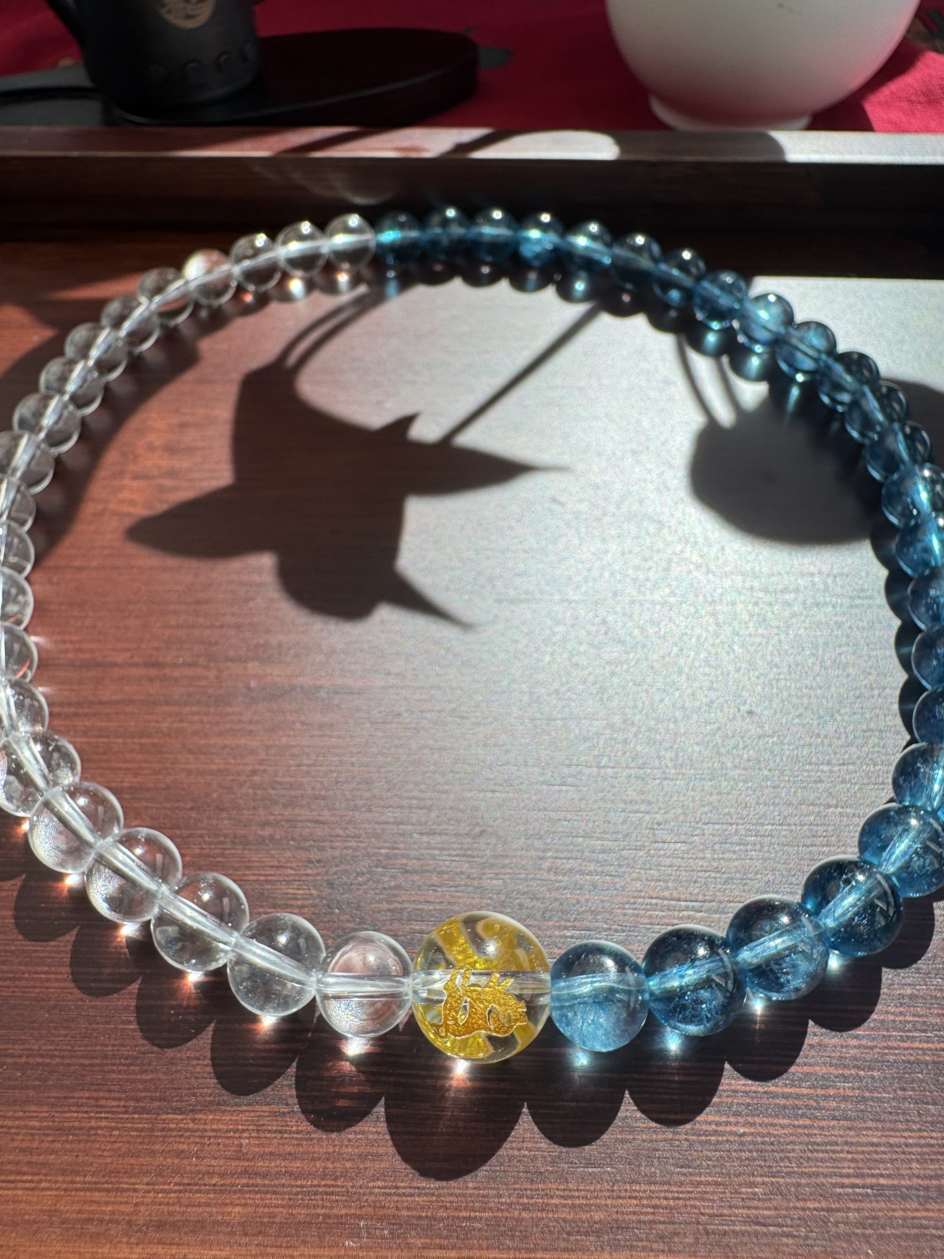 Dual Rings: Gold-Water · Celestial River Flow An energy bracelet exclusively for those aligned with the Water element. - Image 9