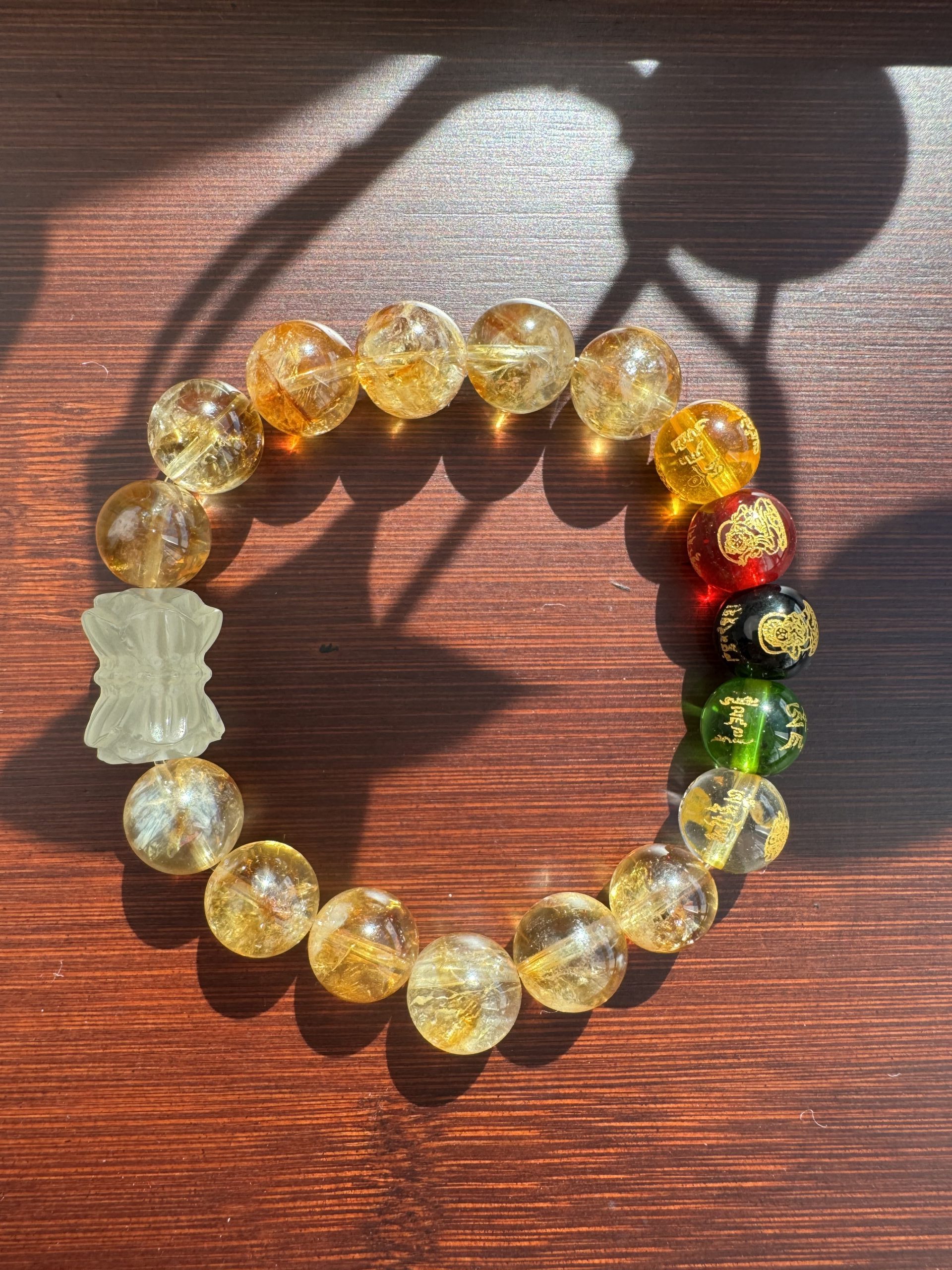 Fire Generates Earth · Fortune Born from Heaven An earth energy bracelet exclusively for those aligned with the Earth element. - Image 11