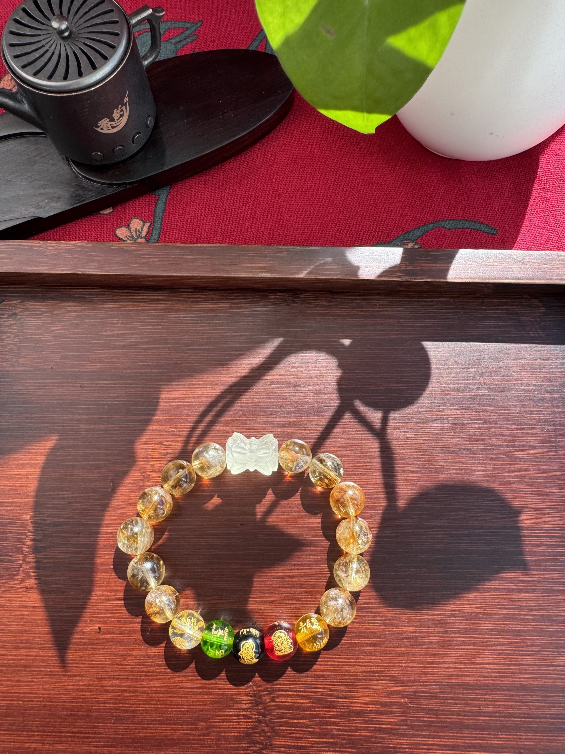 Fire Generates Earth · Fortune Born from Heaven An earth energy bracelet exclusively for those aligned with the Earth element. - Image 7