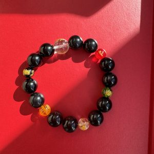 Five Paths Gather Water · Wealth Connects Four Seas A water fortune bracelet exclusively for men.