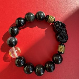 Mystic Water Zen Wealth · Pi Xiu Secures Fortune A water energy bracelet with Buddhist essence, exclusively for men.