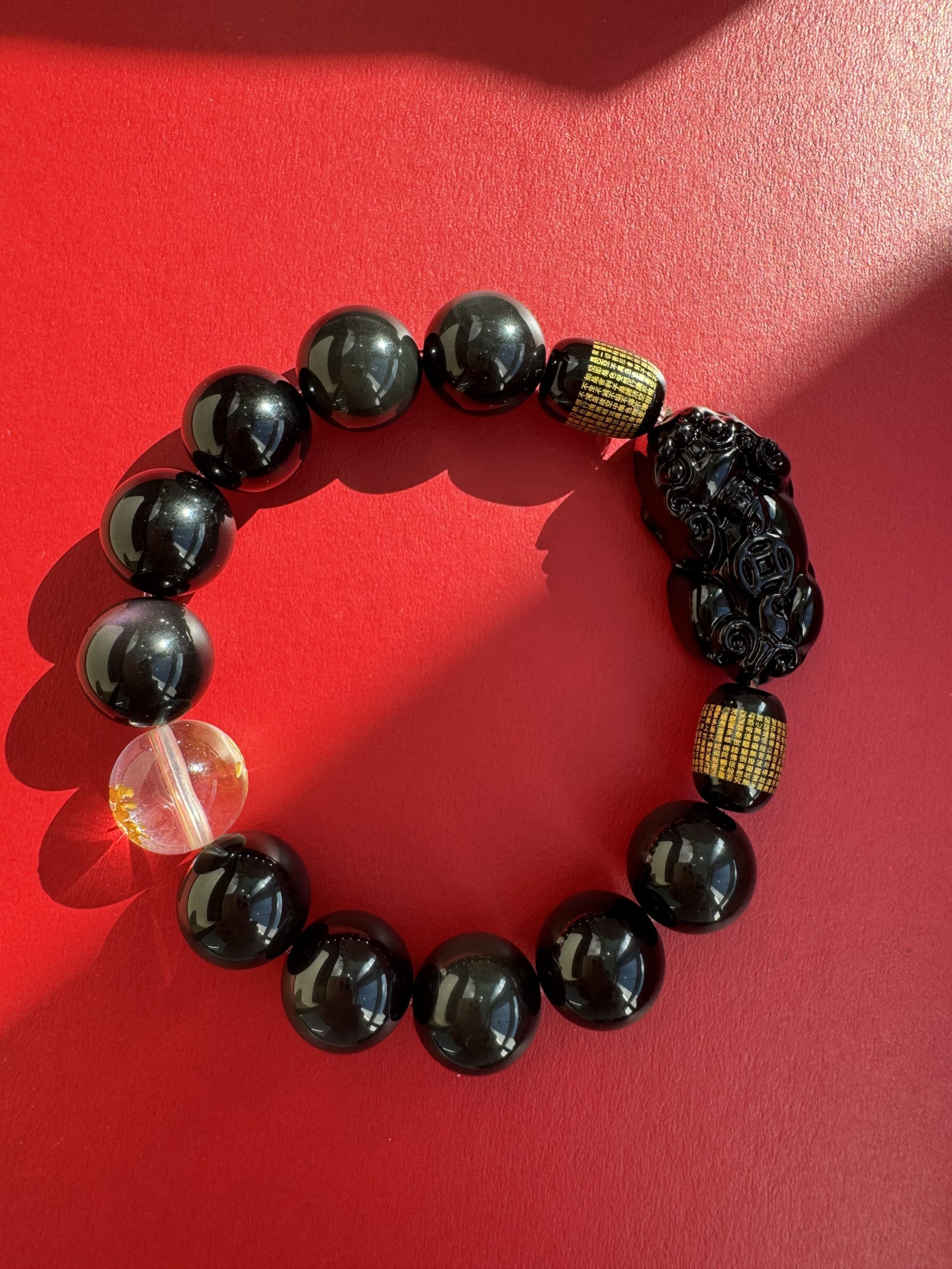 Mystic Water Zen Wealth · Pi Xiu Luck-Attracting - Men's Exclusive Water-Themed Buddhist Bracelet - Image 3