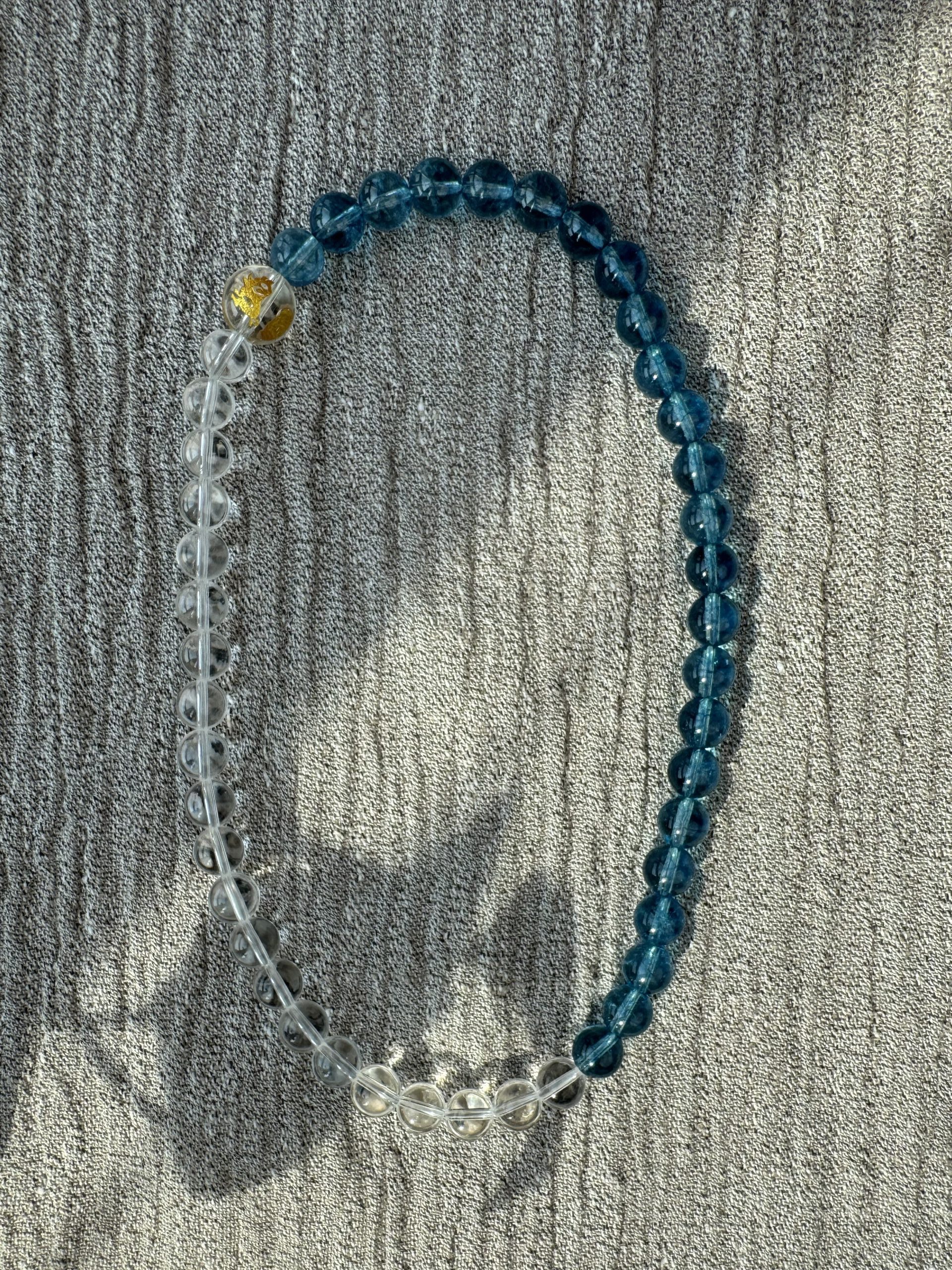 Dual Rings: Gold-Water · Celestial River Flow An energy bracelet exclusively for those aligned with the Water element. - Image 4