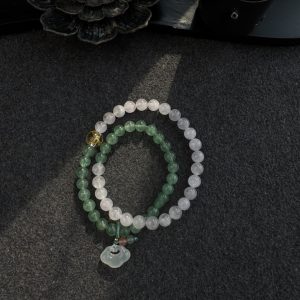Exclusive for Those Who Favor the Fire Element in Wu Xing|Double-Loop 'Wood Feeds Fire' Crystal Energy Bracelet