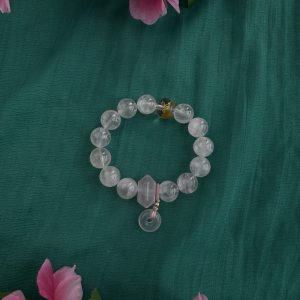 Pink Quartz Jade Loop · Guardian Bracelet